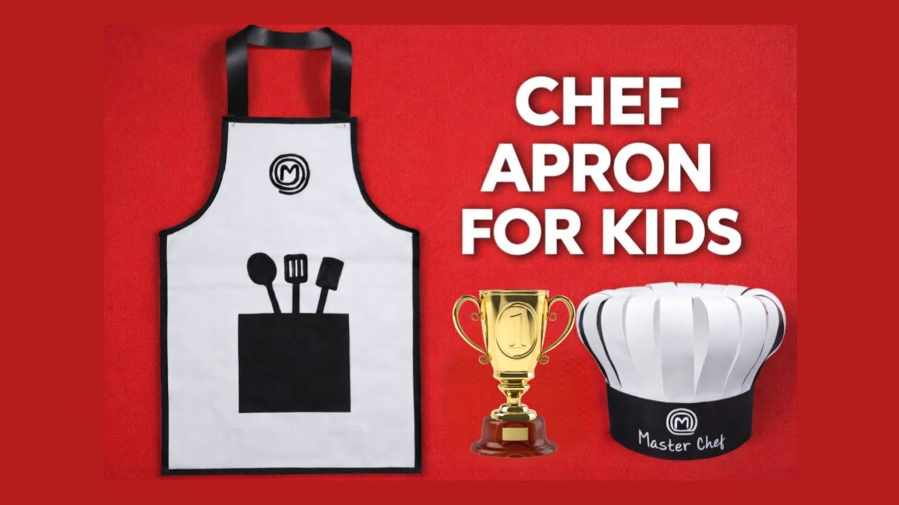 DIY Chef Costume Making | Kids Fancy Dress | Chef Hat & Apron |Master chef costume making with paper