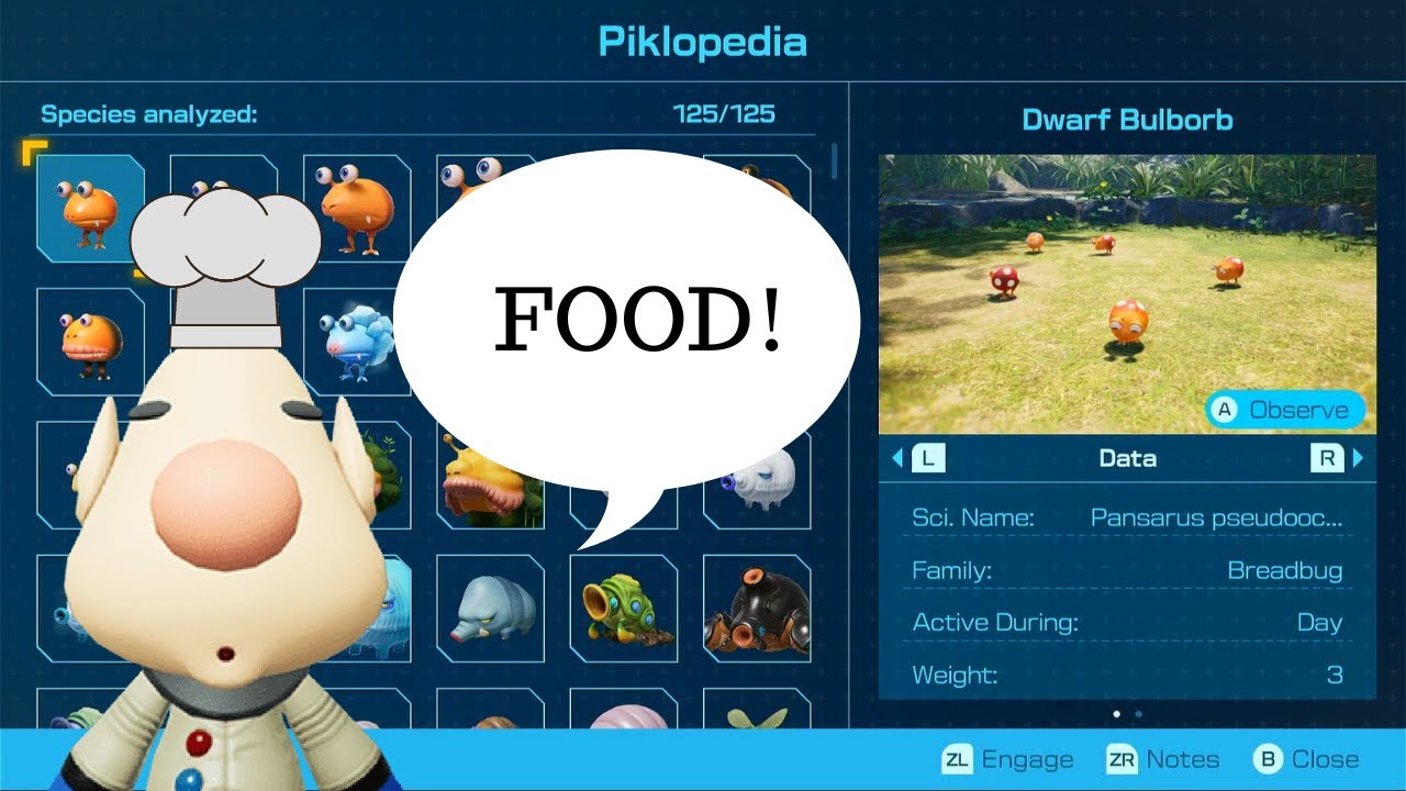 Voice Acting Louie's Piklopedia Entries in PIkmin 4