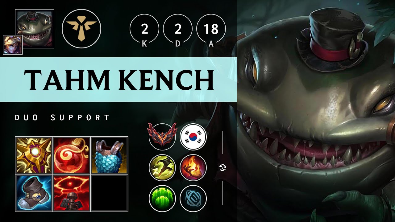 Tahm Kench Support vs Elise - KR Grandmaster Patch 25.19
