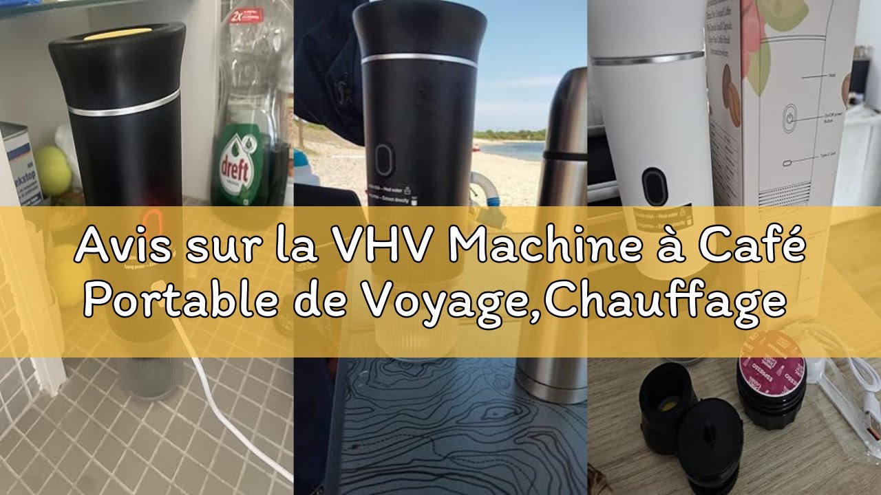 Avis sur la VHV Machine à Café Portable de Voyage,Chauffage Rapide 3 En 1 Cafetiere Portable 12V, Au