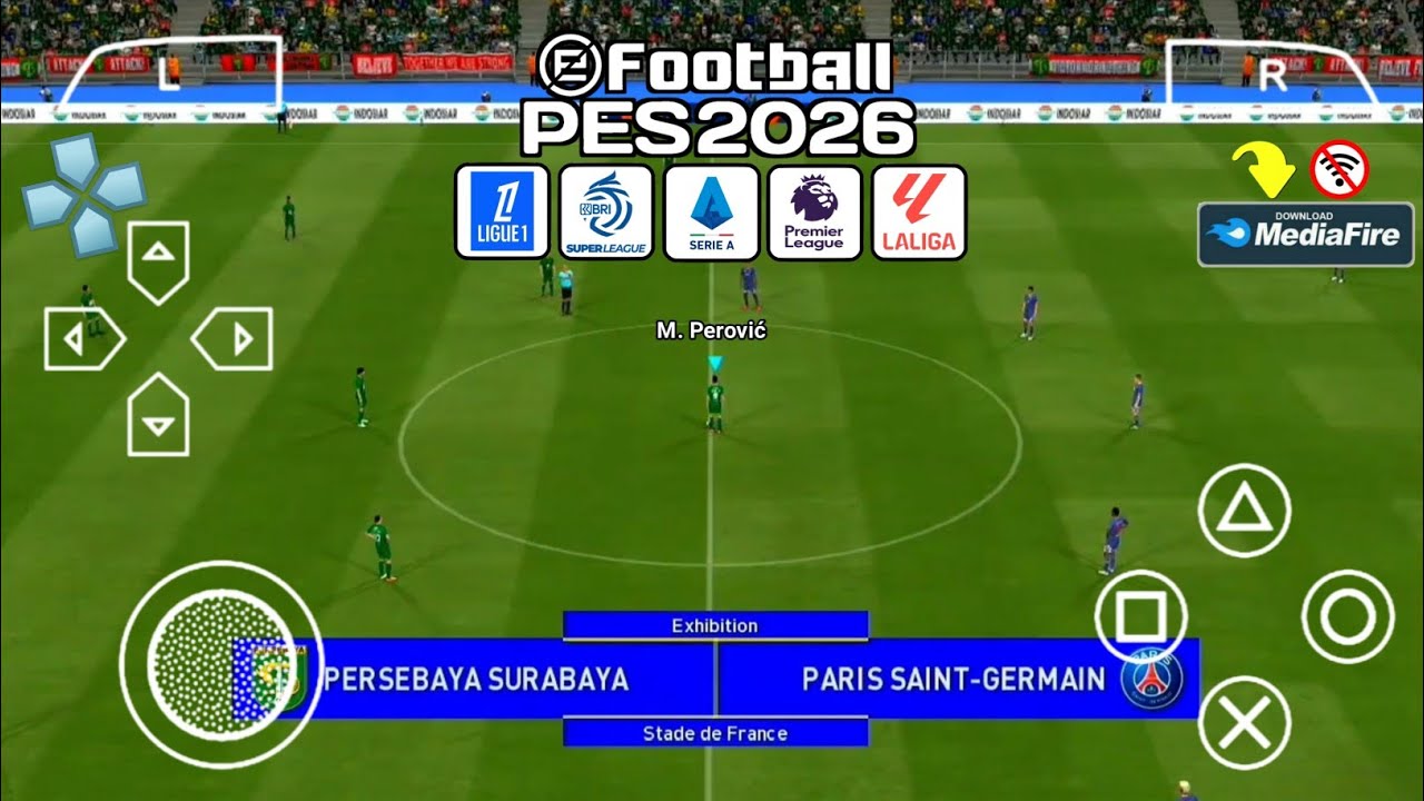 Rilis ! Aku Main eFootball 2026 PPSSPP ada Liga Indonesia, Transfers & Kits Terbaru