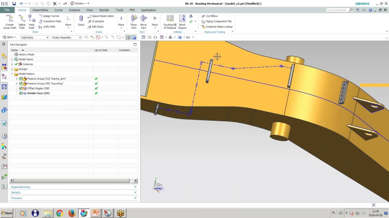 Projektowanie układów hydraulicznych – NX