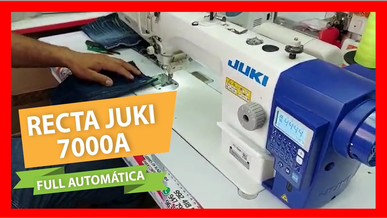 COMO FUNCIONA UNA RECTA JUKI 7000A FULL AUTOMÁTICA | APONTE MAQUINAS PERÚ