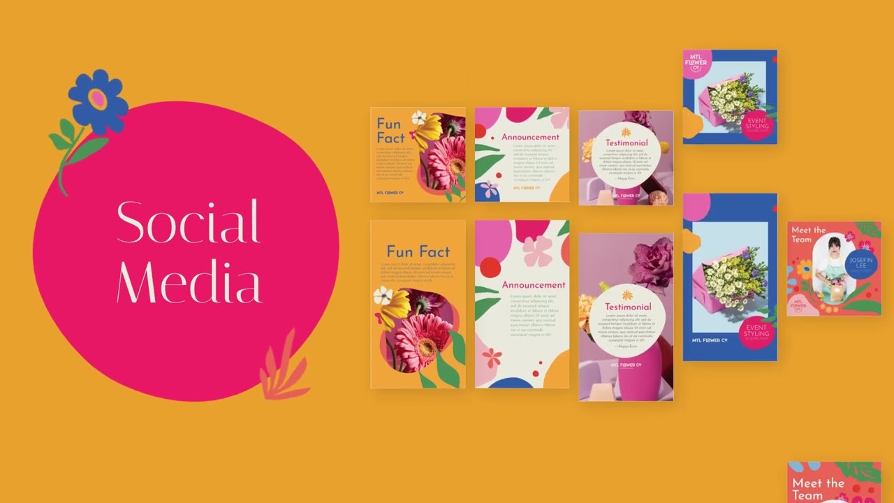 Flower Shop Brand identity Design Case Study