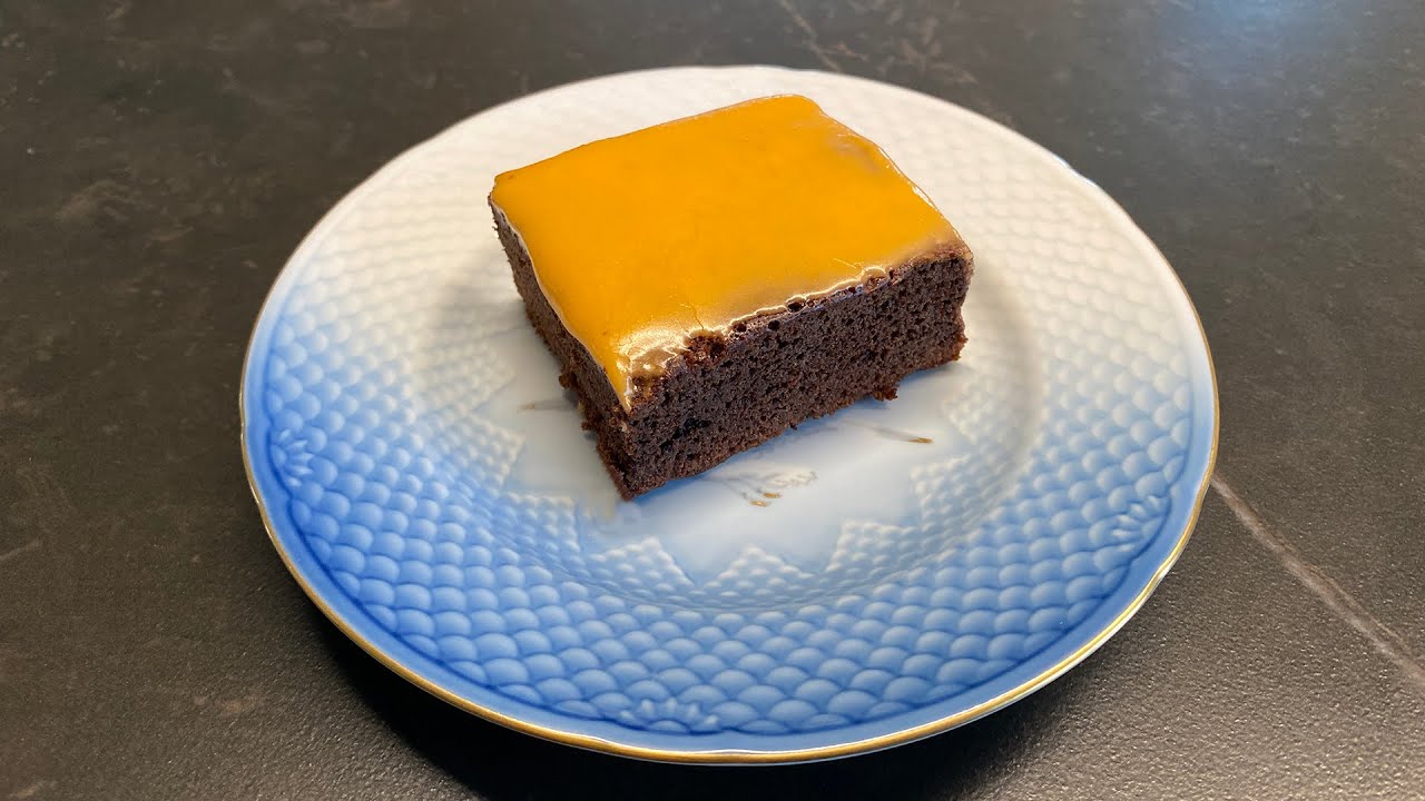Chokoladekage med kaffe og appelsin