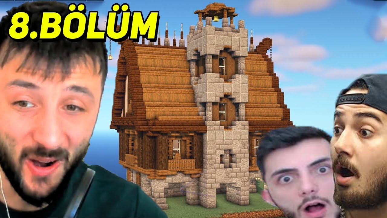 Ekiple BELEDİYE BİNASI Yaptık 😎  MİNECRAFT (2023) 8.Bölüm