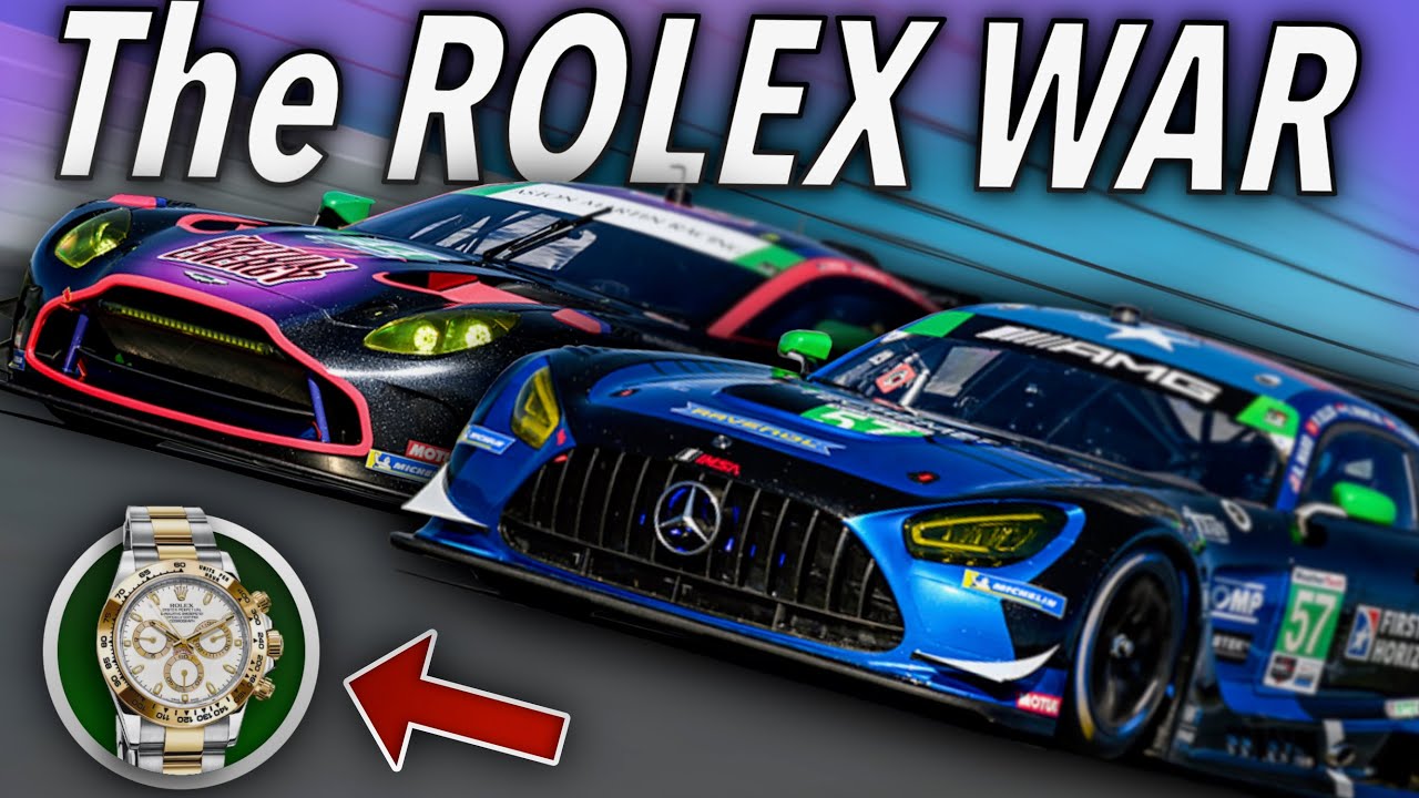 the CONTROVERSIAL Aston Martin vs Mercedes Battle for the Rolex 24 at Daytona (IMSA GTD)