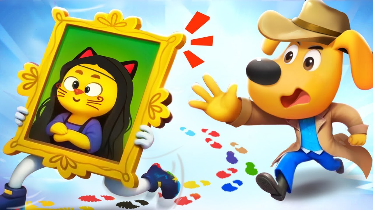 Maha Karya yang Dicuri 🎨🖼️| Animasi Lucu | Kartun Anak-anak | Kepala Polisi Labrador