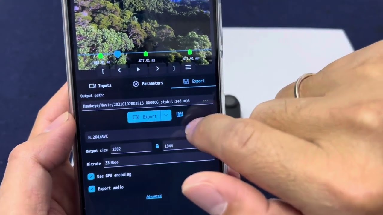 Android gyroflow tutorial for Hawkeye thumb cam