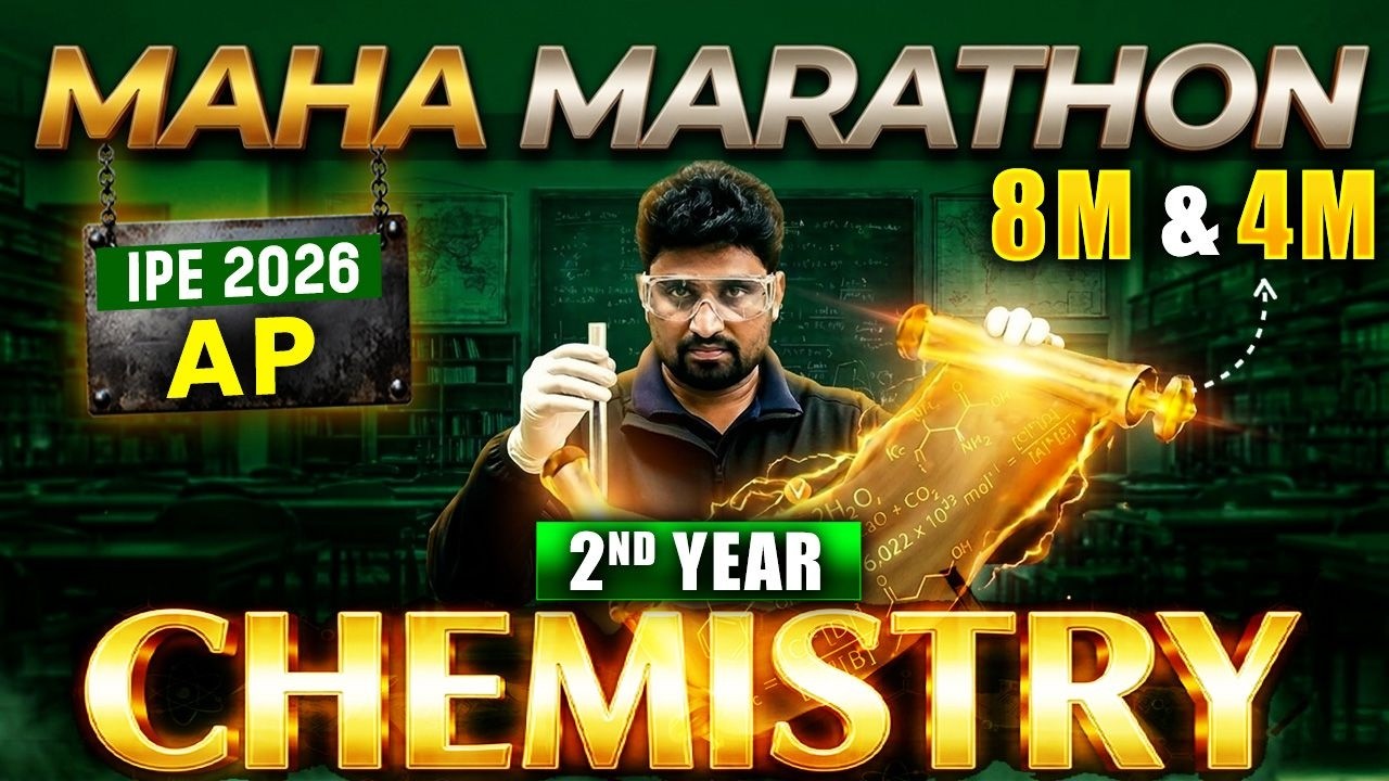 CHEMISTRY  Maha Marathon 🔥60 Pakka | Inter 2nd Year Complete Revision AP | IPE 2026 | Naveen Sir