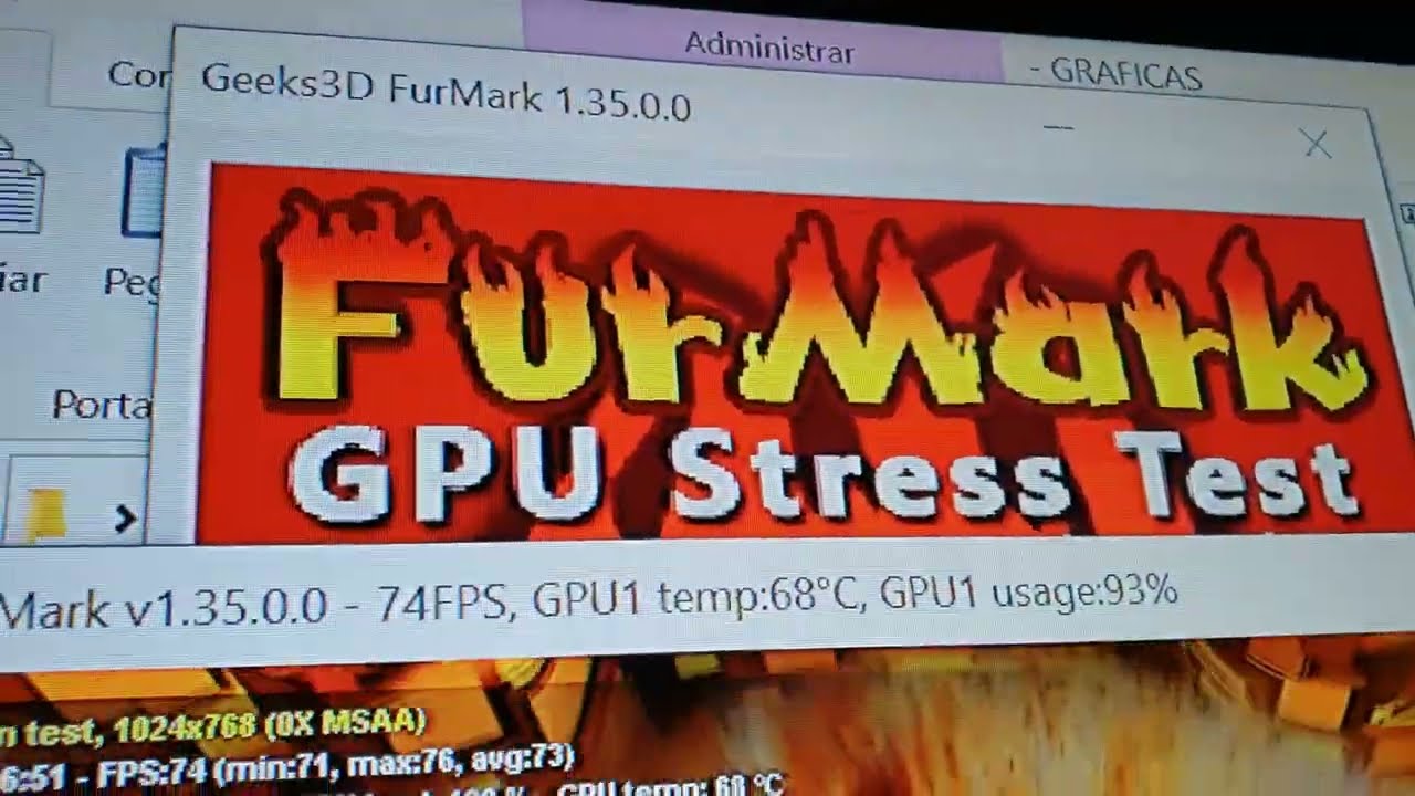 Asus Radeon R9 270X 2GB GDDR5 256 bits DirectCU II TOP. Test en Furmark