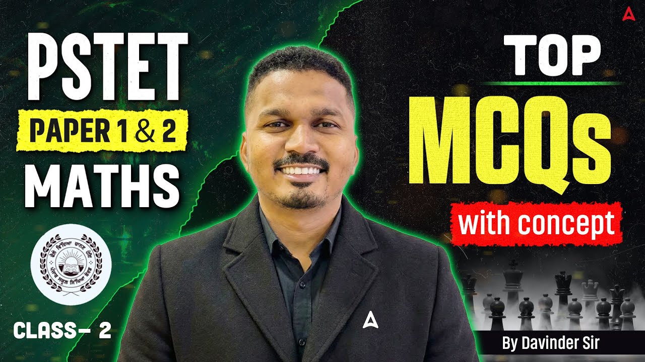 PSTET Paper 1 & 2 Preparation 2026 | Maths MCQs With Concept | Maths by Davinder Sir #2