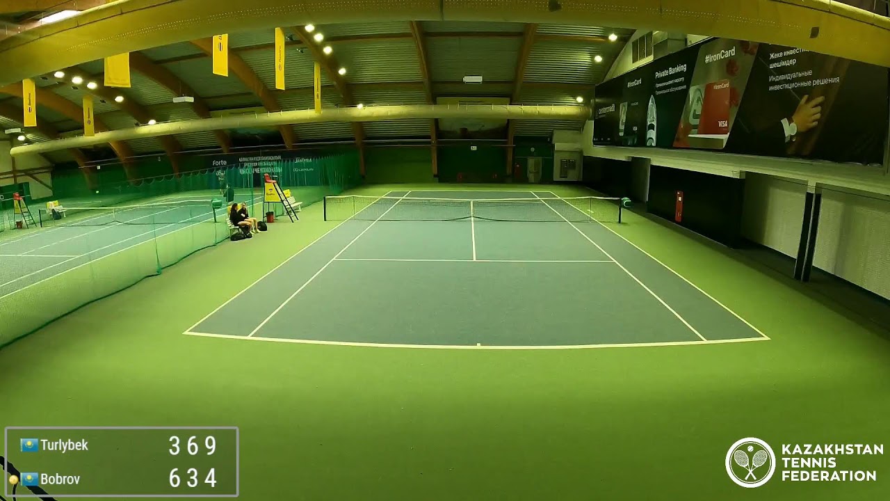 🎾 Корт №2 - Взрослый зимний чемпионат Республики Казахстан (25.01.2026)