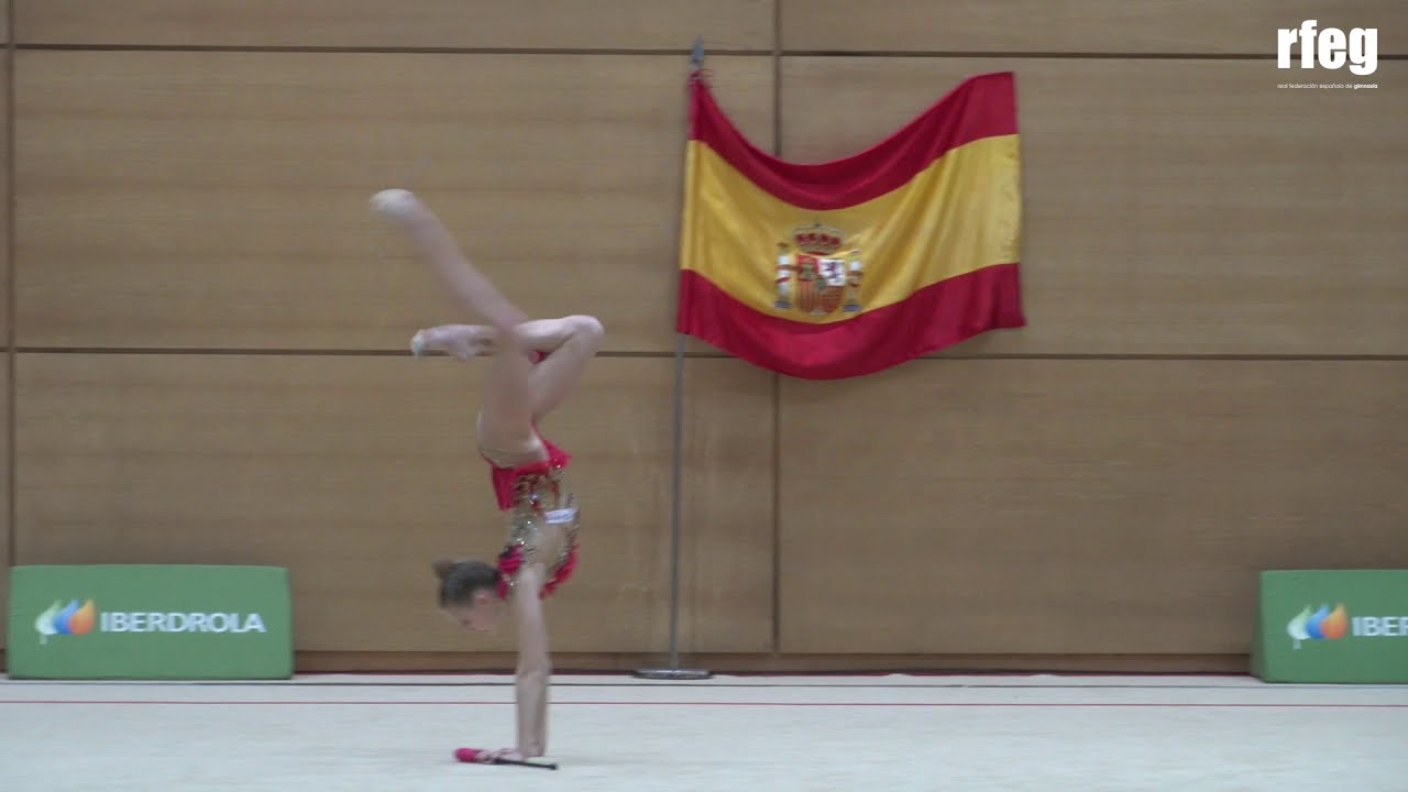 Cristina Korniychuk (ESP) clubs junior - 2nd online Rhythmic gymnastics tournament