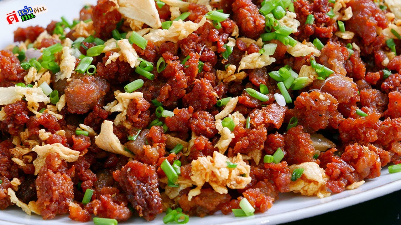 หมูสับกรอบคั่วกระเทียม กรอบหอมในคำเดียว โดนใจแบบเต็มๆ
