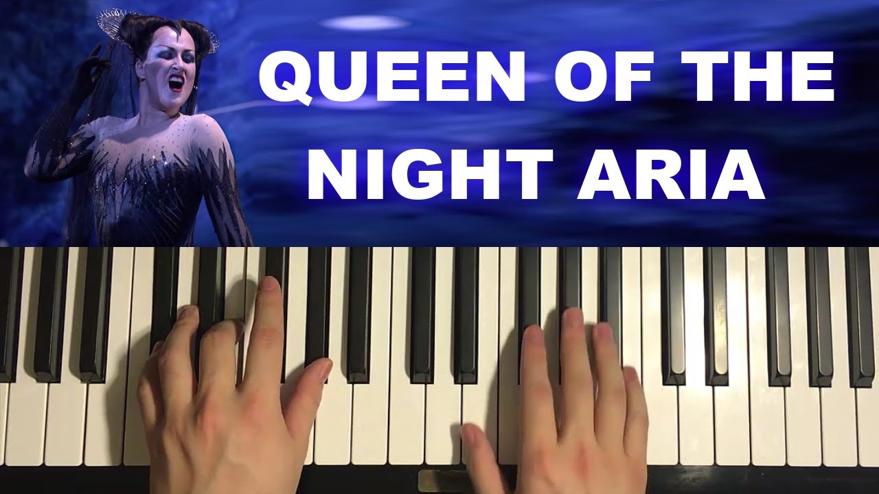 Queen Of The Night Aria (Piano Tutorial Lesson) Mozart - The Magic Flute