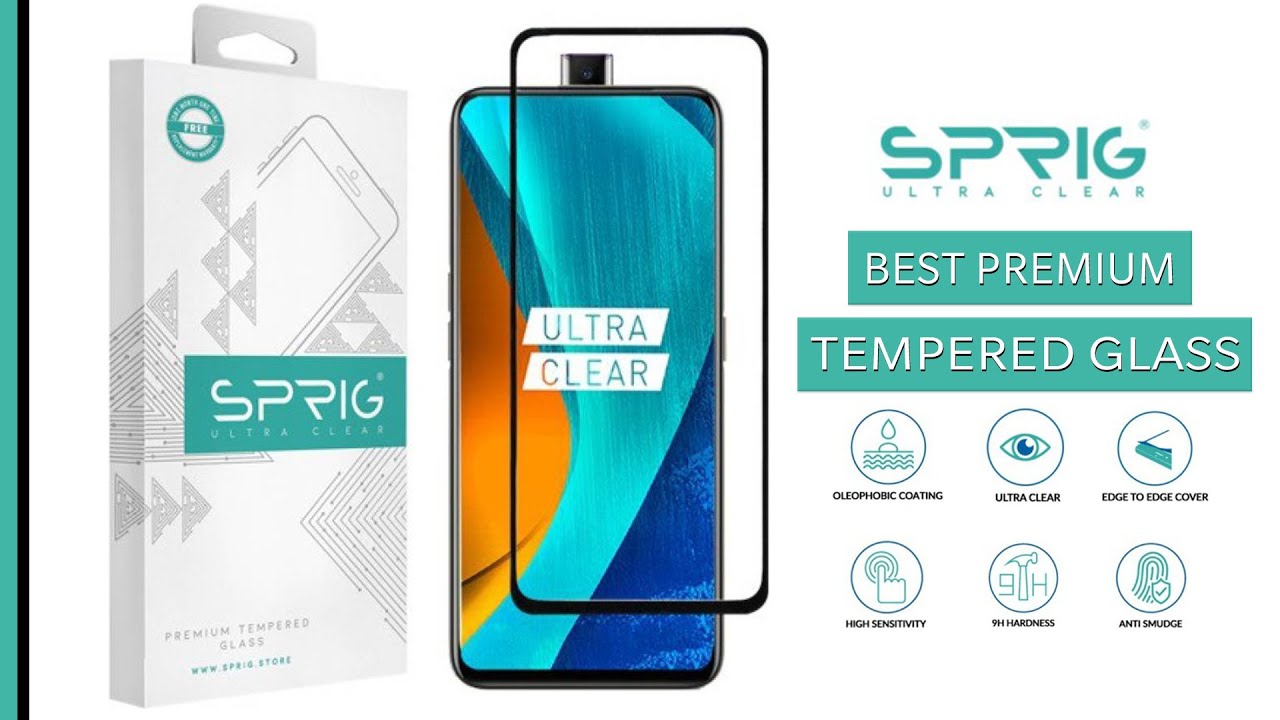 Sprig Tempered Glass Review | How to install tempered glass ft Oppo F11 Pro | Oppo A5 2020