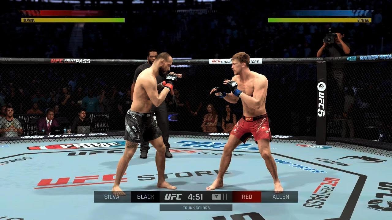 EA SPORTS UFC 5 Allen rage quit