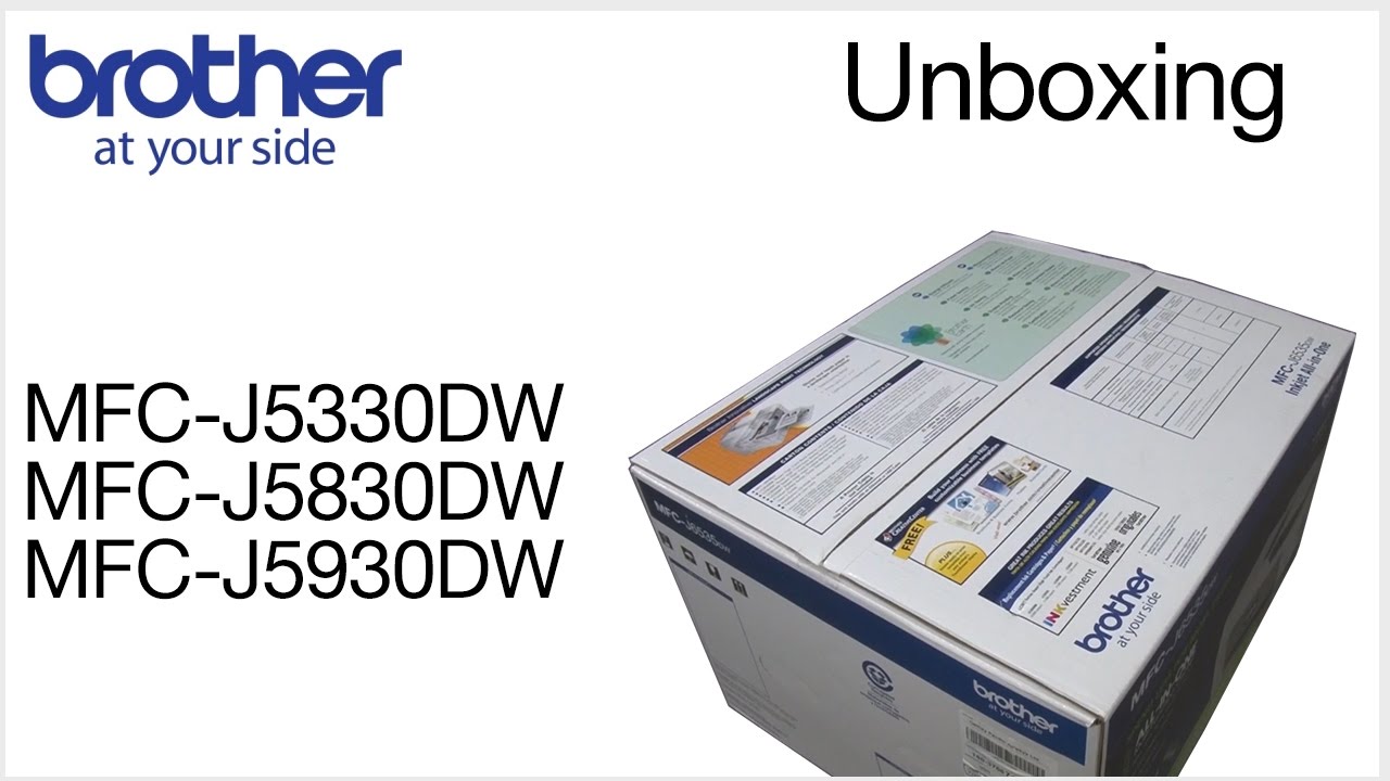 Unboxing the Brother MFC-J5830DW