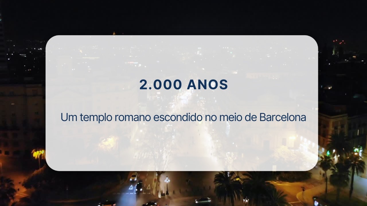 Templo de Augusto: Um templo romano escondido no meio de Barcelona