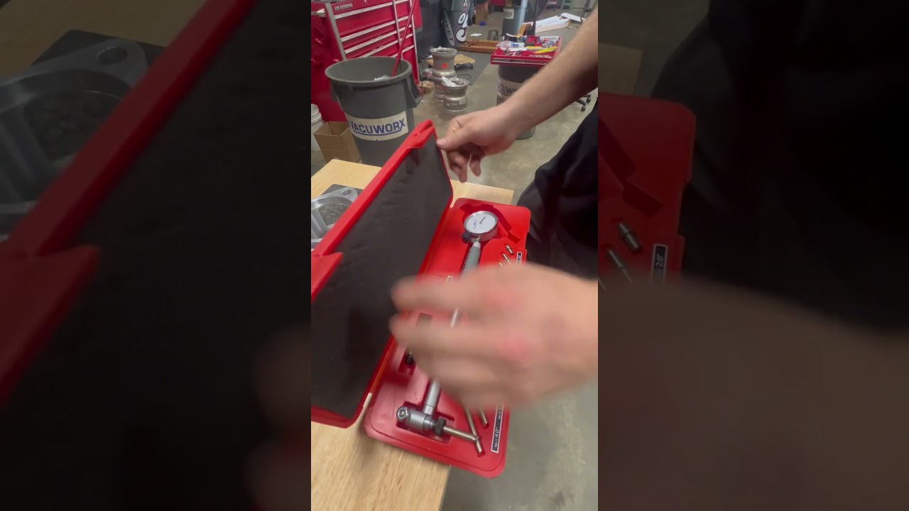 How to use a dial indicator bore gauge! #machinist #machineshop #howto #cncmachine  #cnc