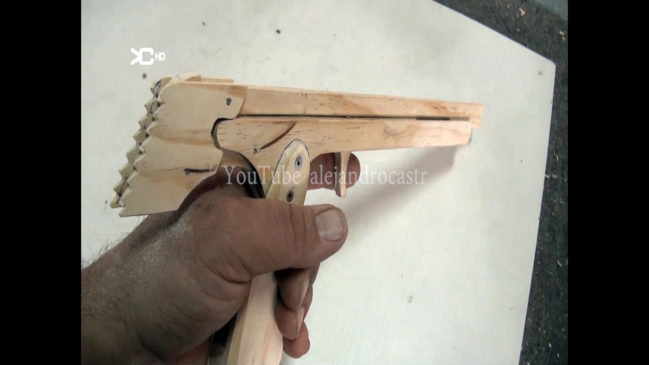 Pistola gomas 7 disparos