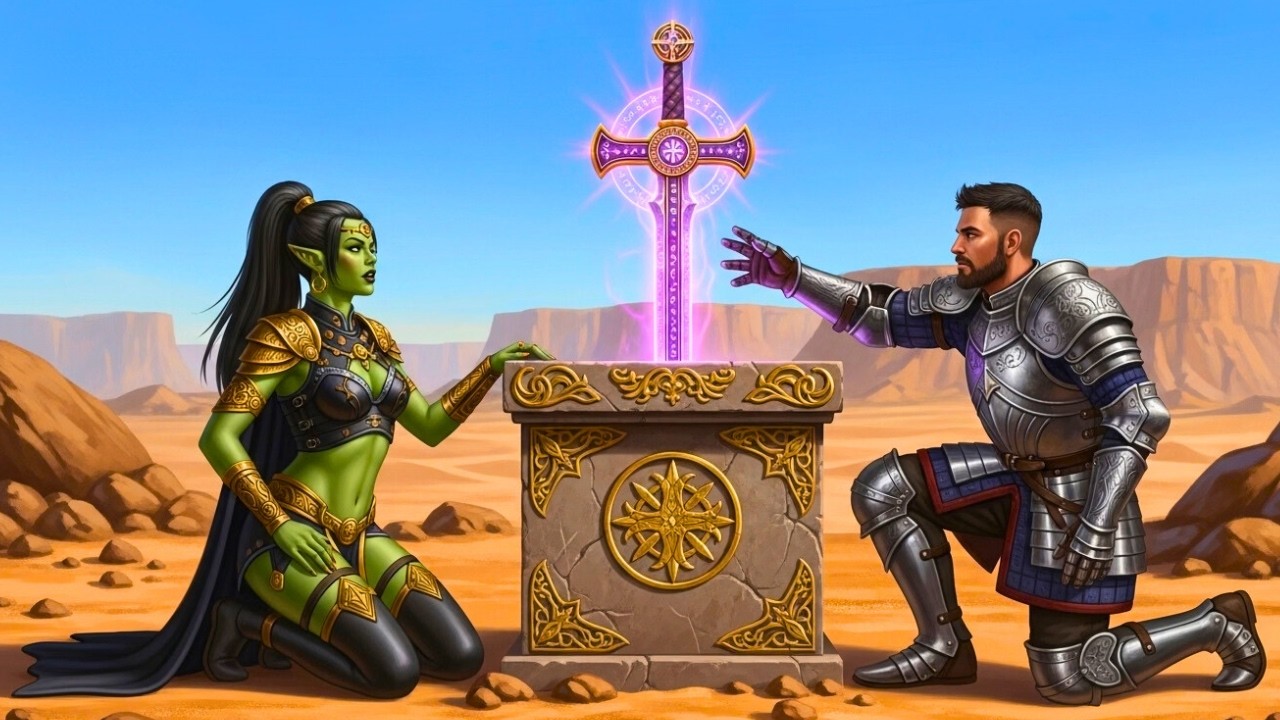 A Man Pulls the Orc's Holy Sword — This Legendary Act Ended the Century War!