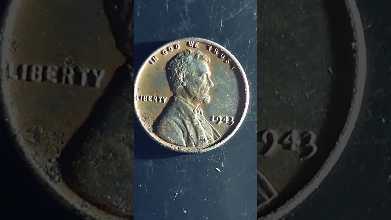 1943 no mint mark steel penny 2.7 g