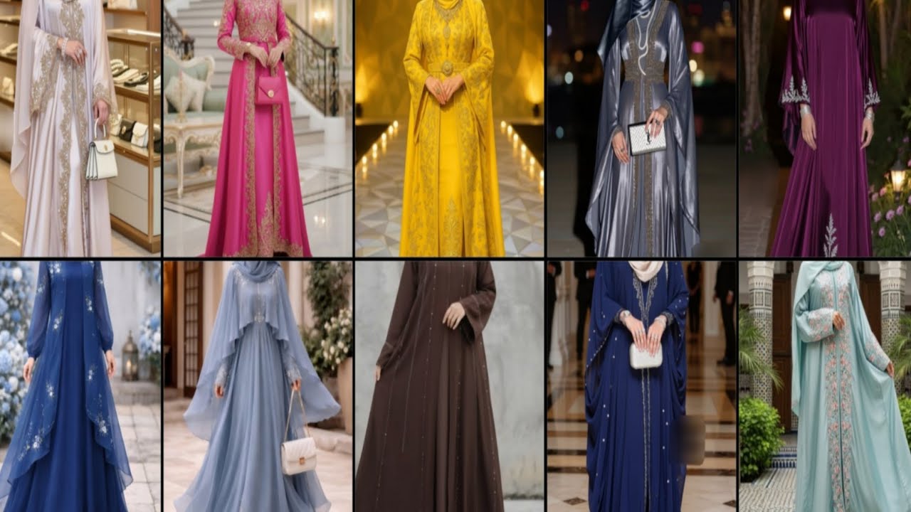 Abaya designs dubai / 2025 / Dubai / Black / new / borqa / borkha collection / trendy / shorts / eid