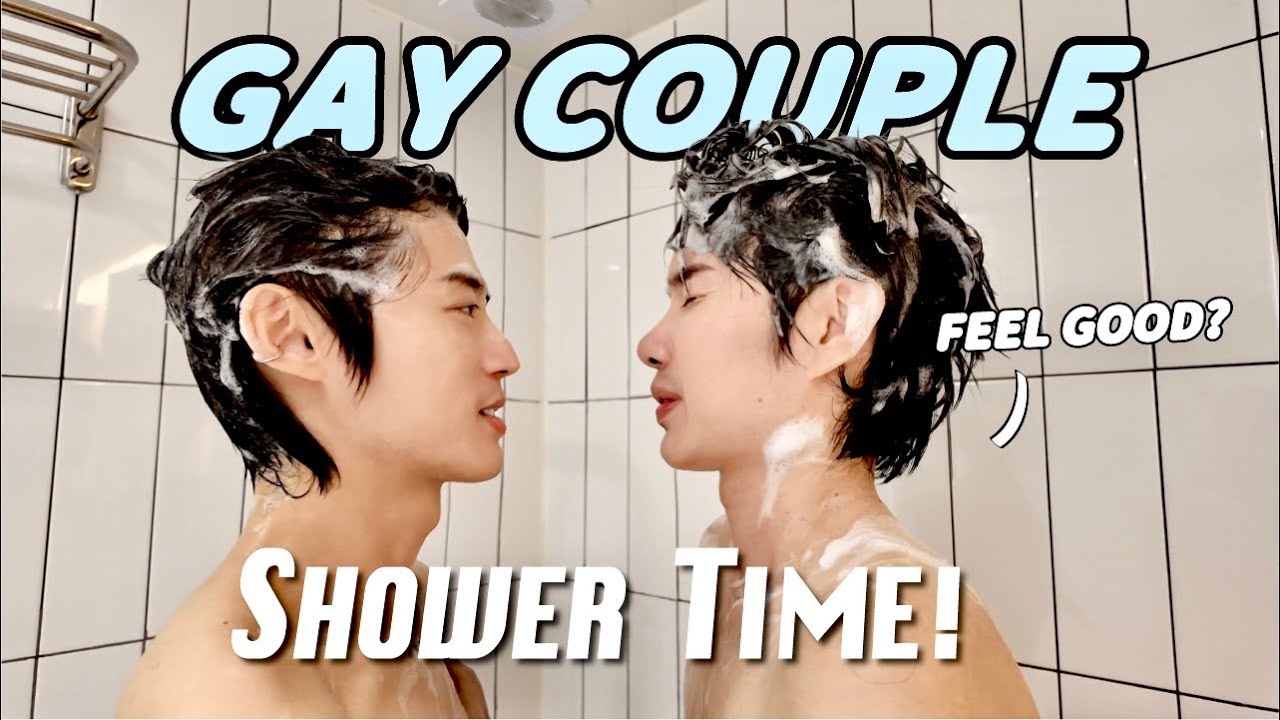 He loves it? A surprise on trip to Seoul. Gay couple shower together老公喜歡嗎？在首爾旅行準備的驚喜！太累一起洗澡｜ENG SUB