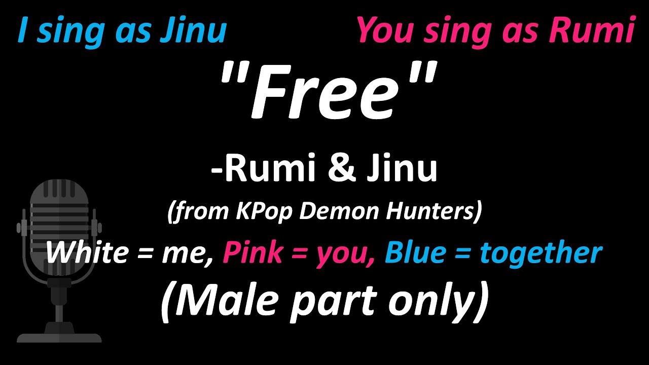 Rumi & Jinu - Free (Duet Version | Male Part Only) | Cover | KPop Demon Hunters