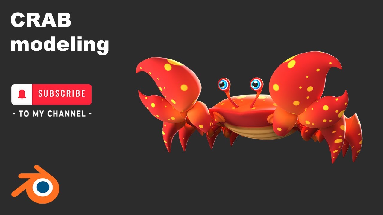 Crab modeling in blender
