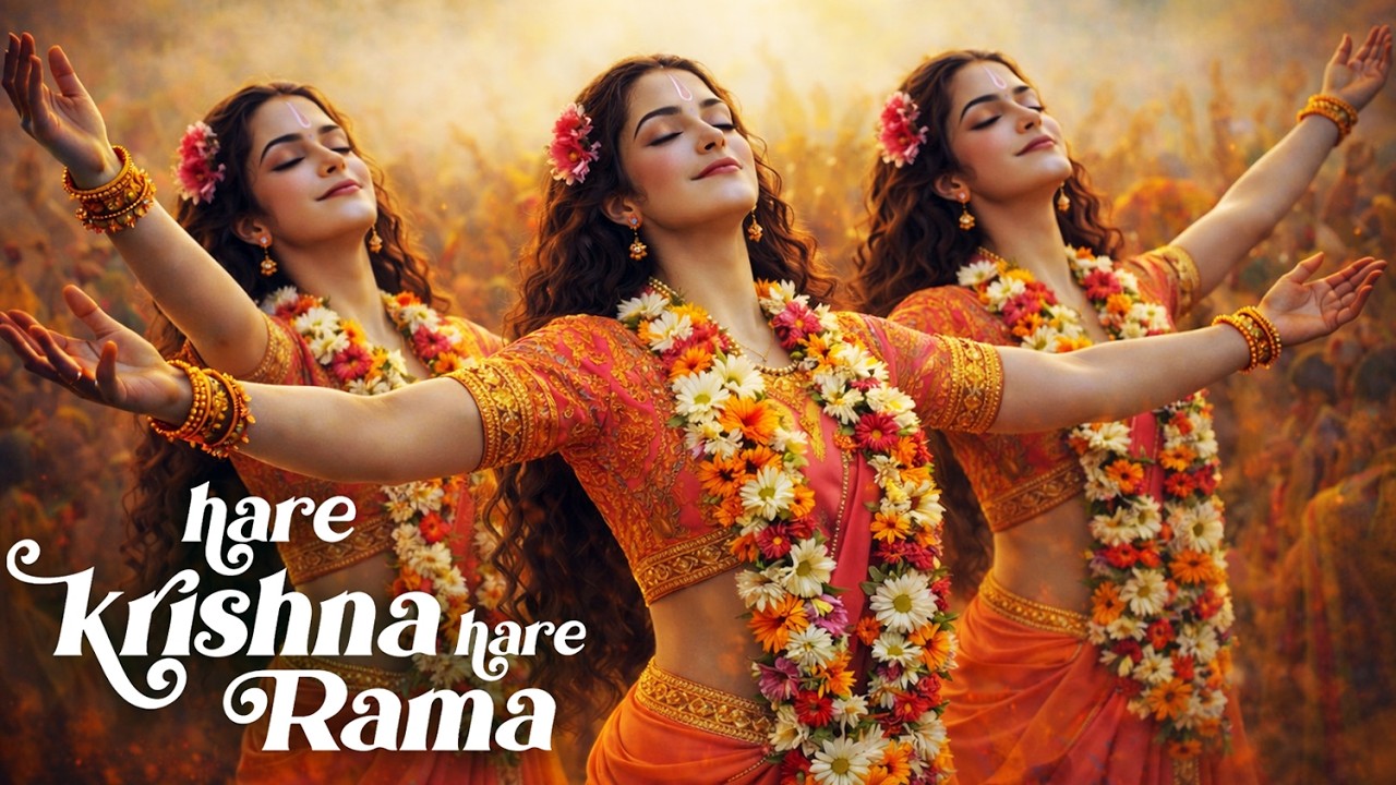 Hare Krishna Hare Rama Mantra 🕉️ New Krishna Bhajan 🕉️ Aparna Nimkar Bhakti Song 🕉️ Iskcon Kirtan