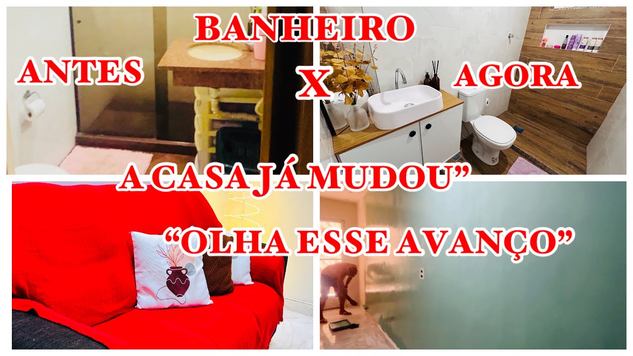 O ANTES X DEPOIS DO BANHEIRO | AINDA NÃO ACABOU | A CASA TÁ DE CARA NOVA | DIÁRIO DA OBRA PARTE 3