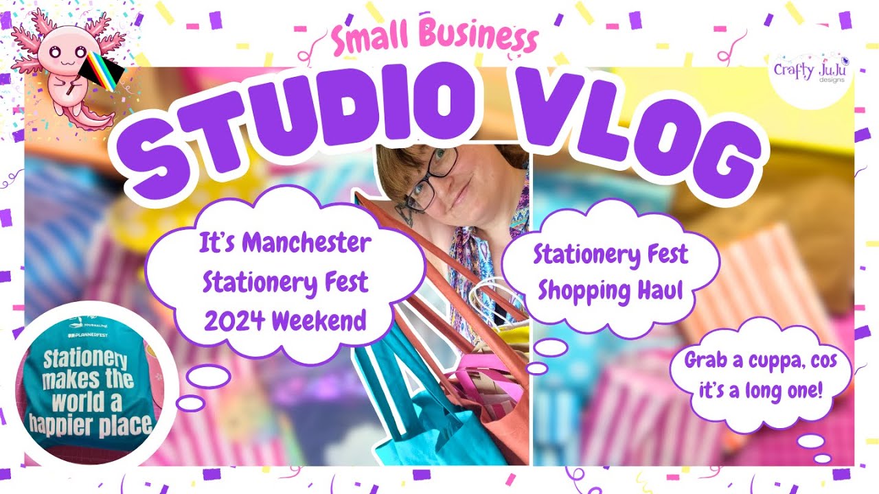 ✨ STUDIO VLOG ✨ Manchester Stationery Fest ✨ Check Out What I Bought 💜 Grab A Cuppa 💜✨