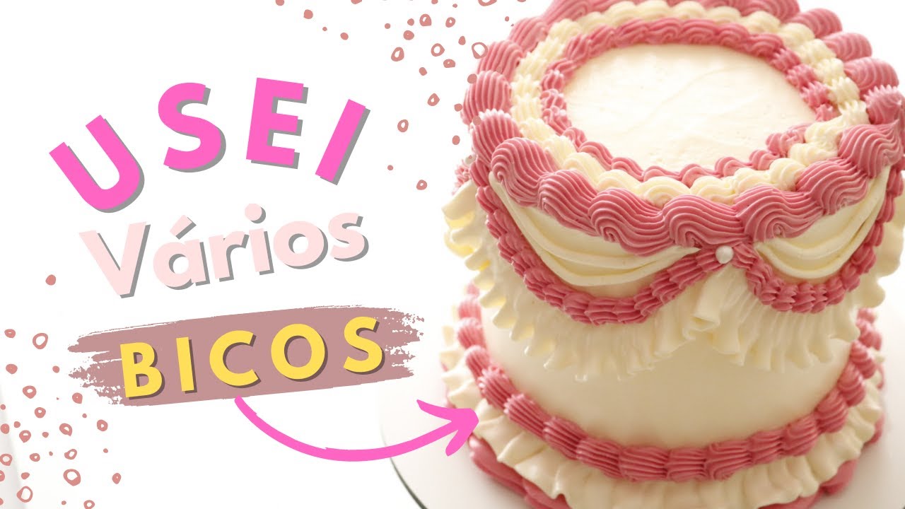 USEI VÁRIOS BICOS NESSA DECORAÇÃO DE BOLO! FICOU MARAVILHOSA!