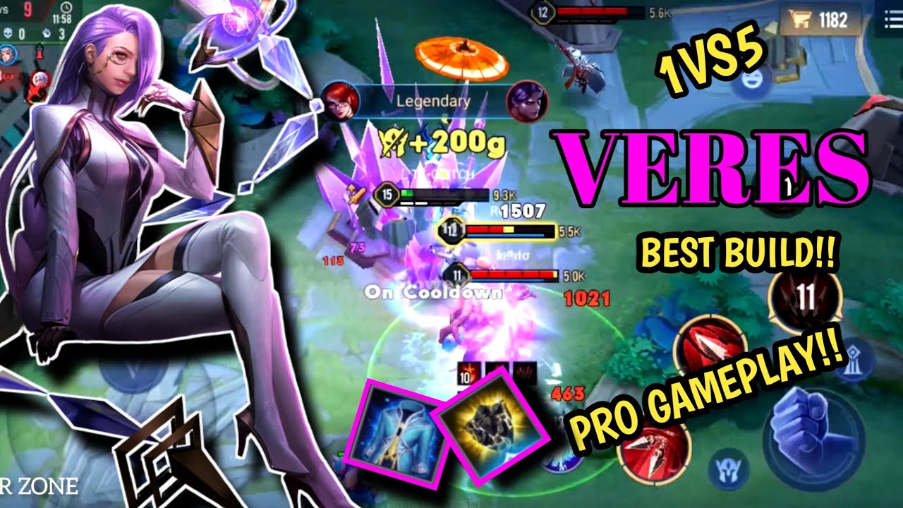 Veres Best Build and Pro Gameplay | Aov | Cot | Rov | Li&ecirc;n Qu&acirc;n Mobile | Thunder Zone ||