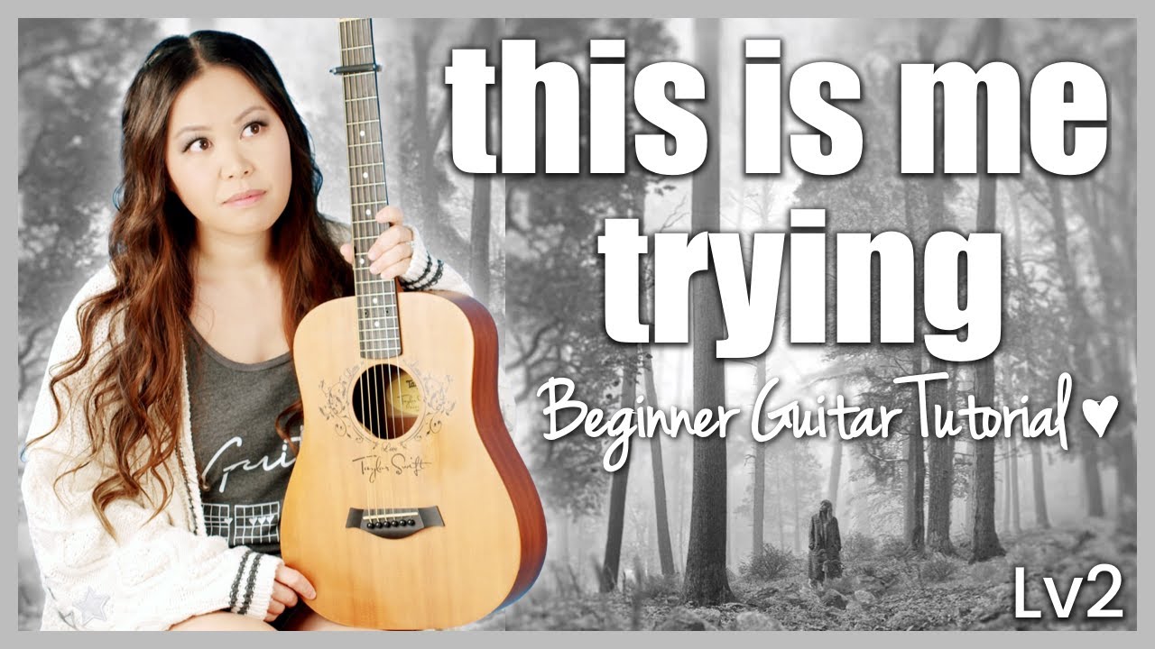 this is me trying 🩶 Taylor Swift 🫶 EASY Guitar Tutorial Beginner Lesson 🎸 Chords, Strumming & Guide!
