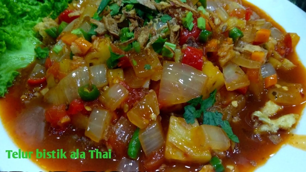 Cara buat telur bistik ala Thai