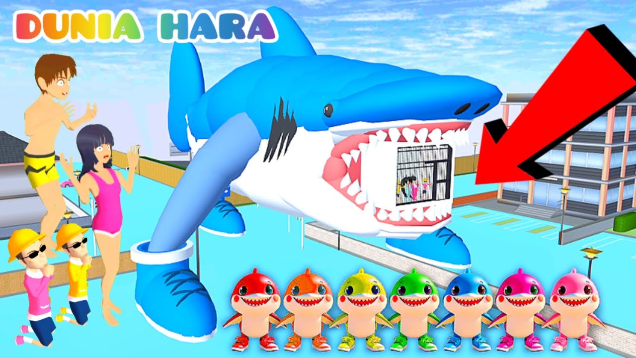 Penjara Anomali Tralalelo Tralala Raksasa 😱 | Yuta Cari Baby Shark Tralalelo Tralala | Sakura School
