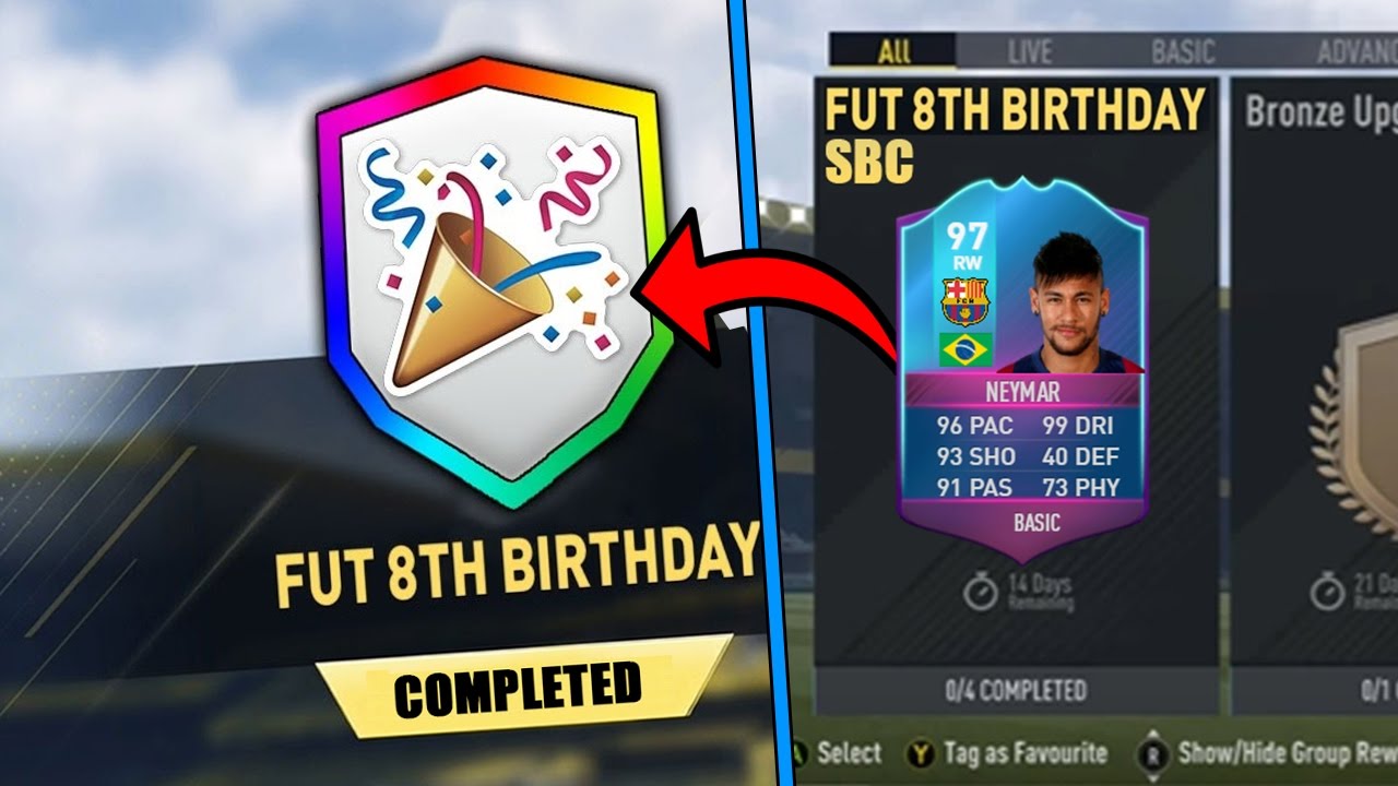 FIFA17 *NEW* FUT BIRTHDAY SBC & FREE PACKS & NEW POSITION CHANGE SBC CARDS OUT TODAY (97 NEYMAR)