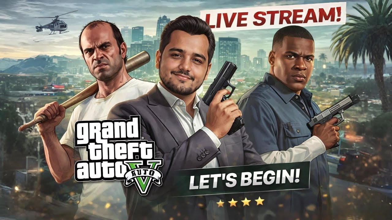 LIVE 🔴 GTA 5 Story Mode Begins! 💥🔥
Los Santos Chaos 😈😎

#GTA5Live #GTALive #LosSantos #GamingLi