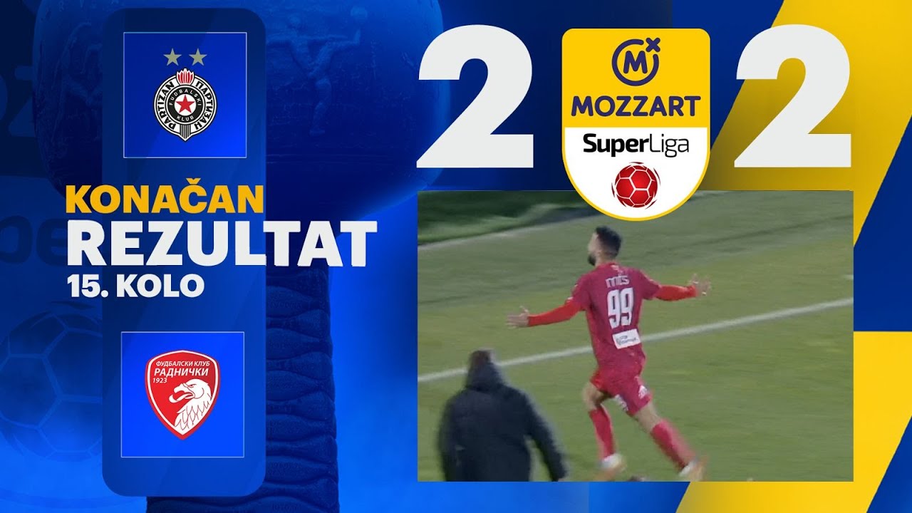 Mozzart Bet Super liga 2024/25 - 15.Kolo: PARTIZAN – RADNIČKI 1923 2:2 (2:1)