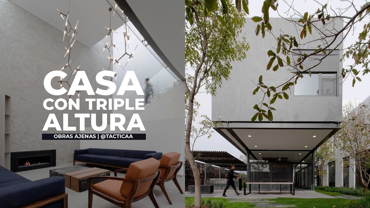 CASA con gran TRIPLE ALTURA e Interiores BLANCOS | OBRAS AJENAS | TACTIC-A