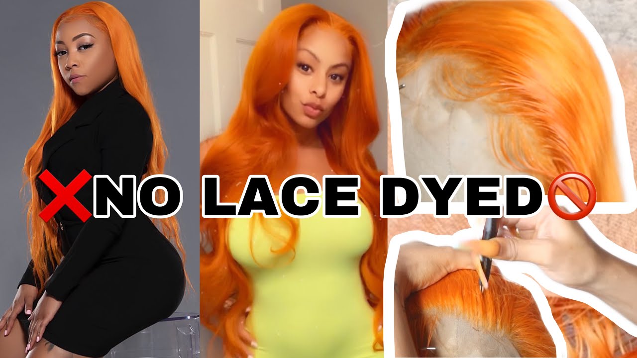 PROTECT LACE FROM DYE | ARROGANT TAE INSPIRED ORANGE HAIR + PLUCK FRONTAL | FOREVER ESSYNCE