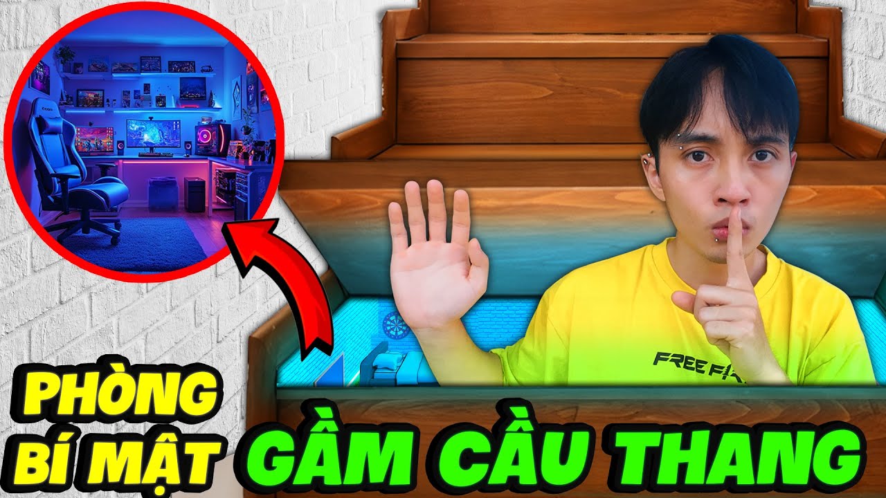 2 CÁ LÀM CĂN PHÒNG BÍ MẬT DƯỚI GẦM CẦU THANG KHÔNG AI TÌM THẤY