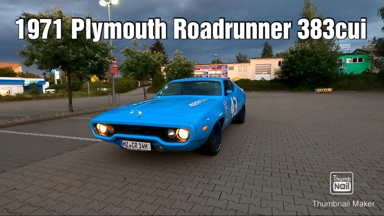 test drive 1971 Plymouth Roadrunner 383 cui