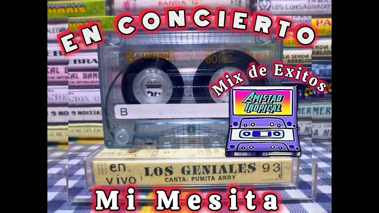 PUMITA ANDY Y LOS GENIALES EN VIVO 1993- MIX GENIALES EN ACCION,HASTA CUANDO,MI MESITA,LINDA CHOLITA