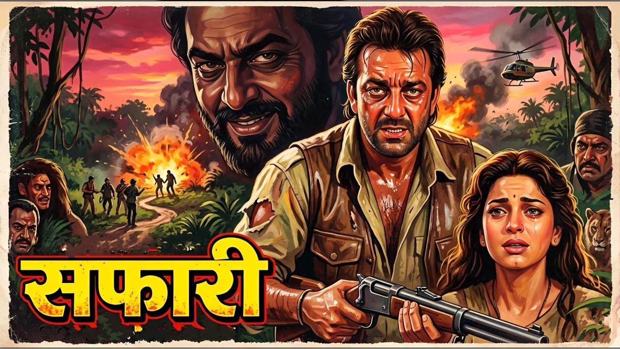 Safari - सफ़ारी (1999) - धमाकेदार एक्शन हिट फिल्म | Sanjay Dutt, Juhi Chawla | Full Movie