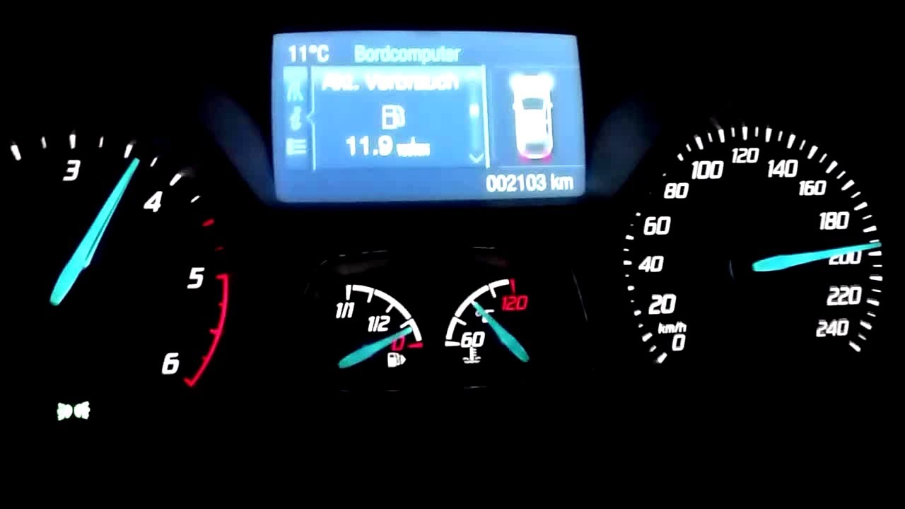 Ford Focus 1.6 TDCI (115hp) 0-197 km/h